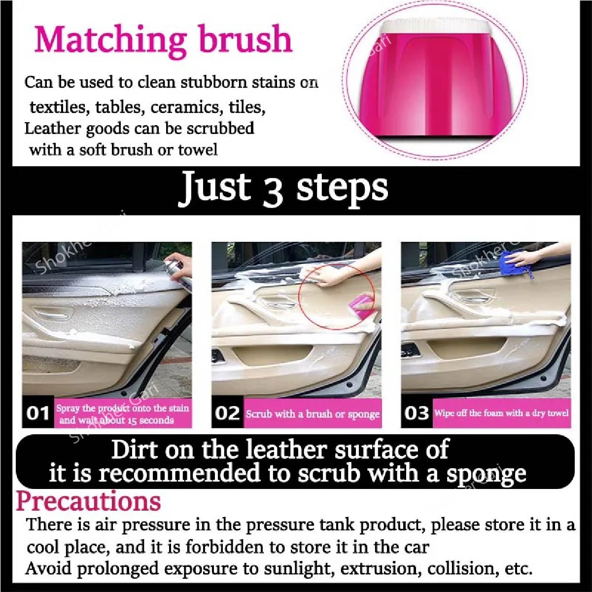 Flamingo Foam Multi Purpose Cleaner (650ml) image 1