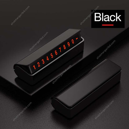 Temporary Parking Card Plastic Body Mobile Number Holder image 4