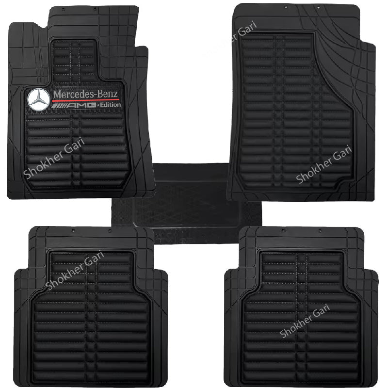 4D Luxury PVC Soft Floor mat 5pcs set - Mercedes image