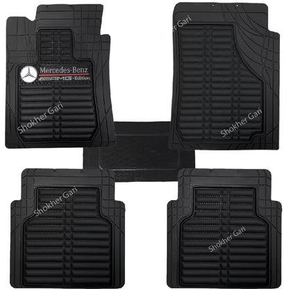 4D Luxury PVC Soft Floor mat 5pcs set - Mercedes image