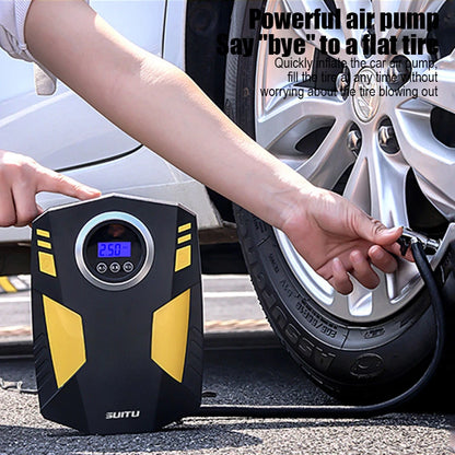 12V Tire Inflator Digital tool set Portable Car image 2