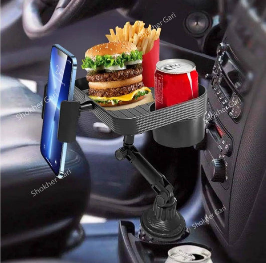 Car Tray Table With Phone Holder 360 Rotation