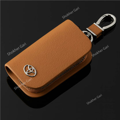 Pu Leather Remote and keychain for Luxurious Car image