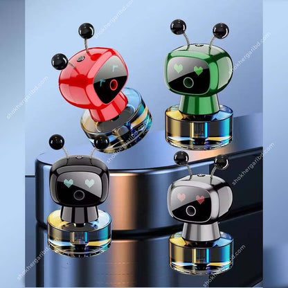 Robot Shaped Automatic Spray Car Perfume Car Fragrance Smart Spray image 1