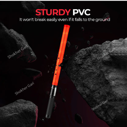 1 pcs Traffic Warning Baton With Sling LED Flashlight image 4