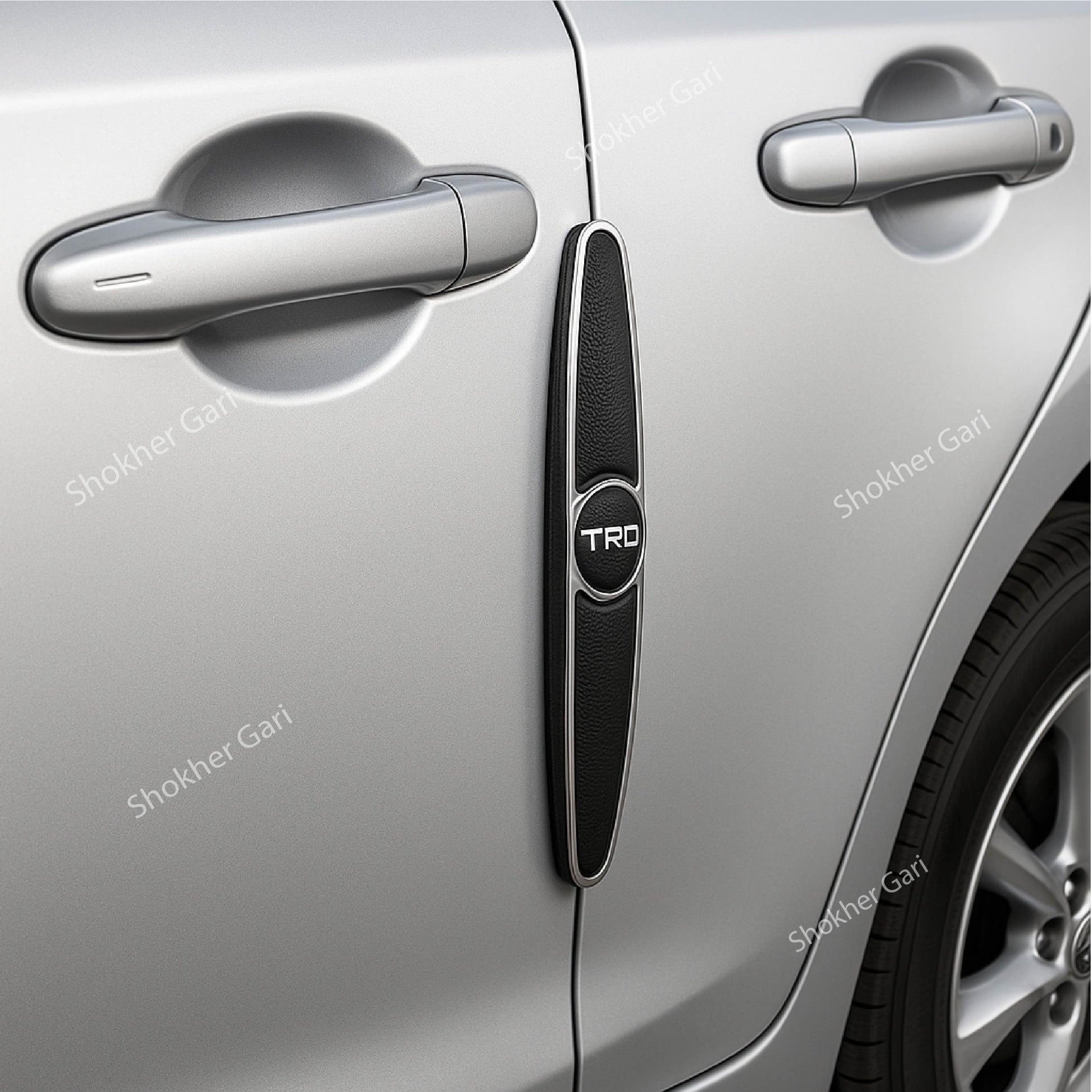 Door Guard Car brand Logo TRD &amp; Toyota 4 pcs image 1
