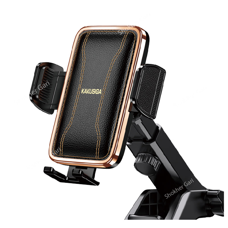 KAKUSIGA Leather  Telescopic Car Phone Holder image 0