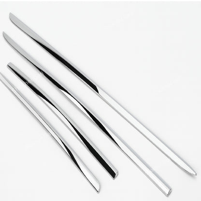 4pcs chrome Car side door universal body Decorative molding cover image 2