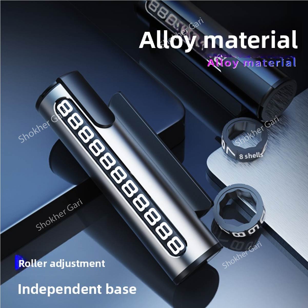 Multi-Functional Metal Car Temporary Parking Number Holder image 6