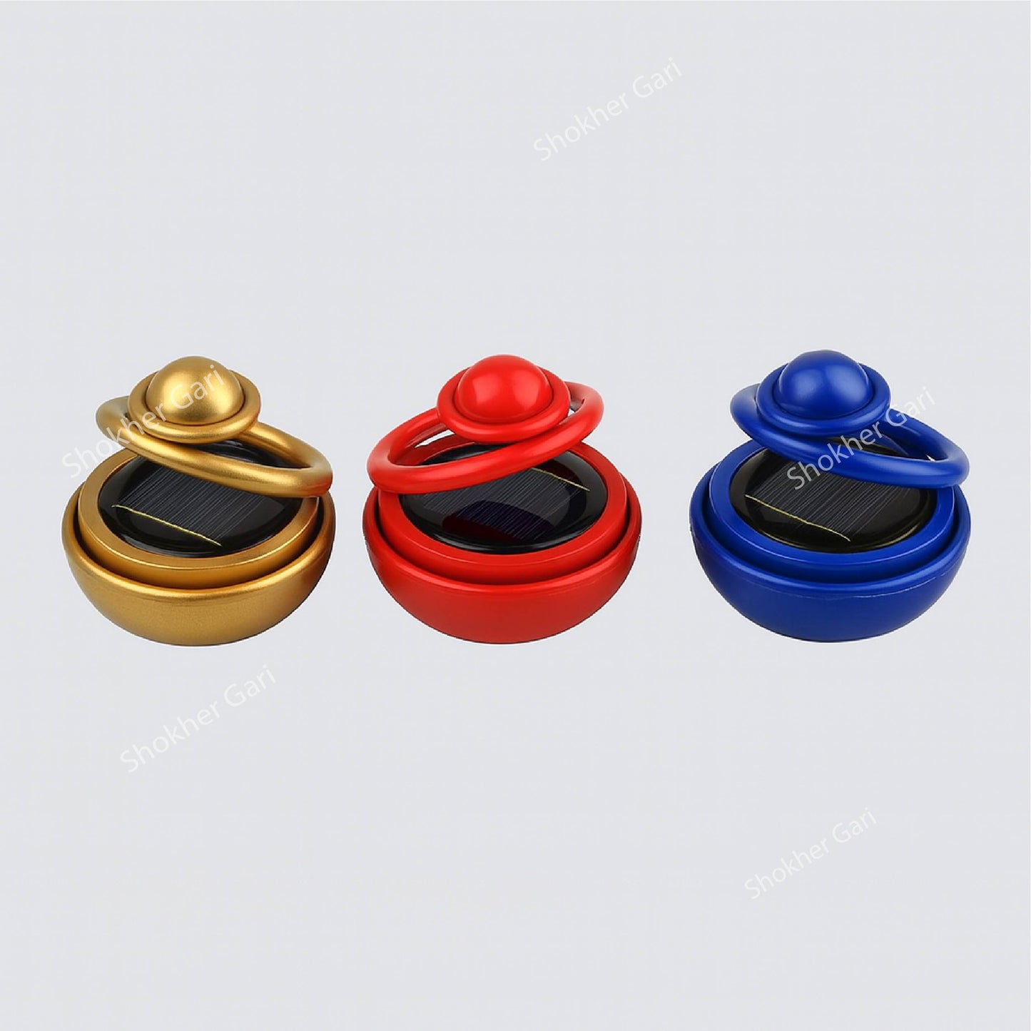 Red Solar Perfume Double Ring With Ball image 4