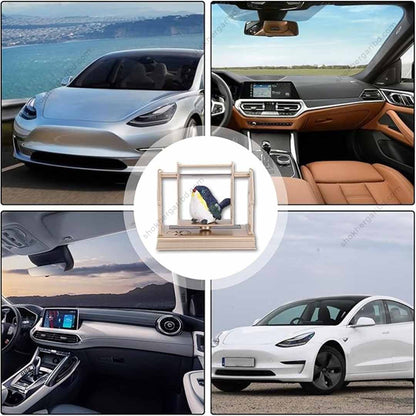 1pcs Solar Car Swinging Bird Air Freshener for Dashboard image 3