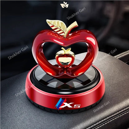 Car Air Freshener Solar Rotating Apple - 3 Colours ( Red, Blue, Golden) image 3