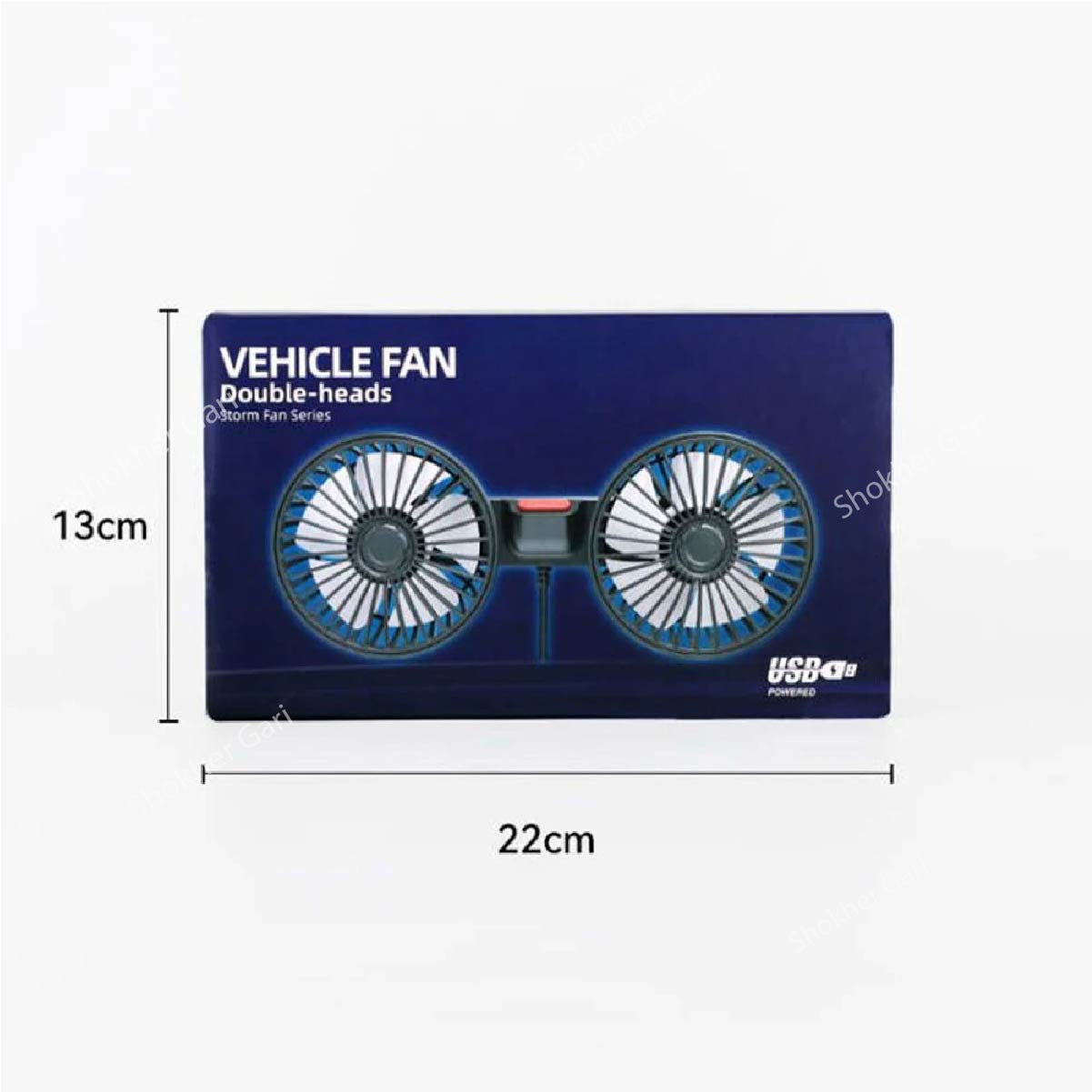 Car Neck Auto Headrest Ventilation Fan USB Charging image 1