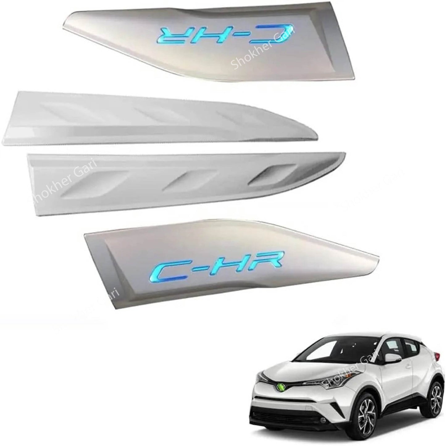 Toyota CHR Bumper Trim with LED - Stylish C-HR Led - Bumper Trim image 2