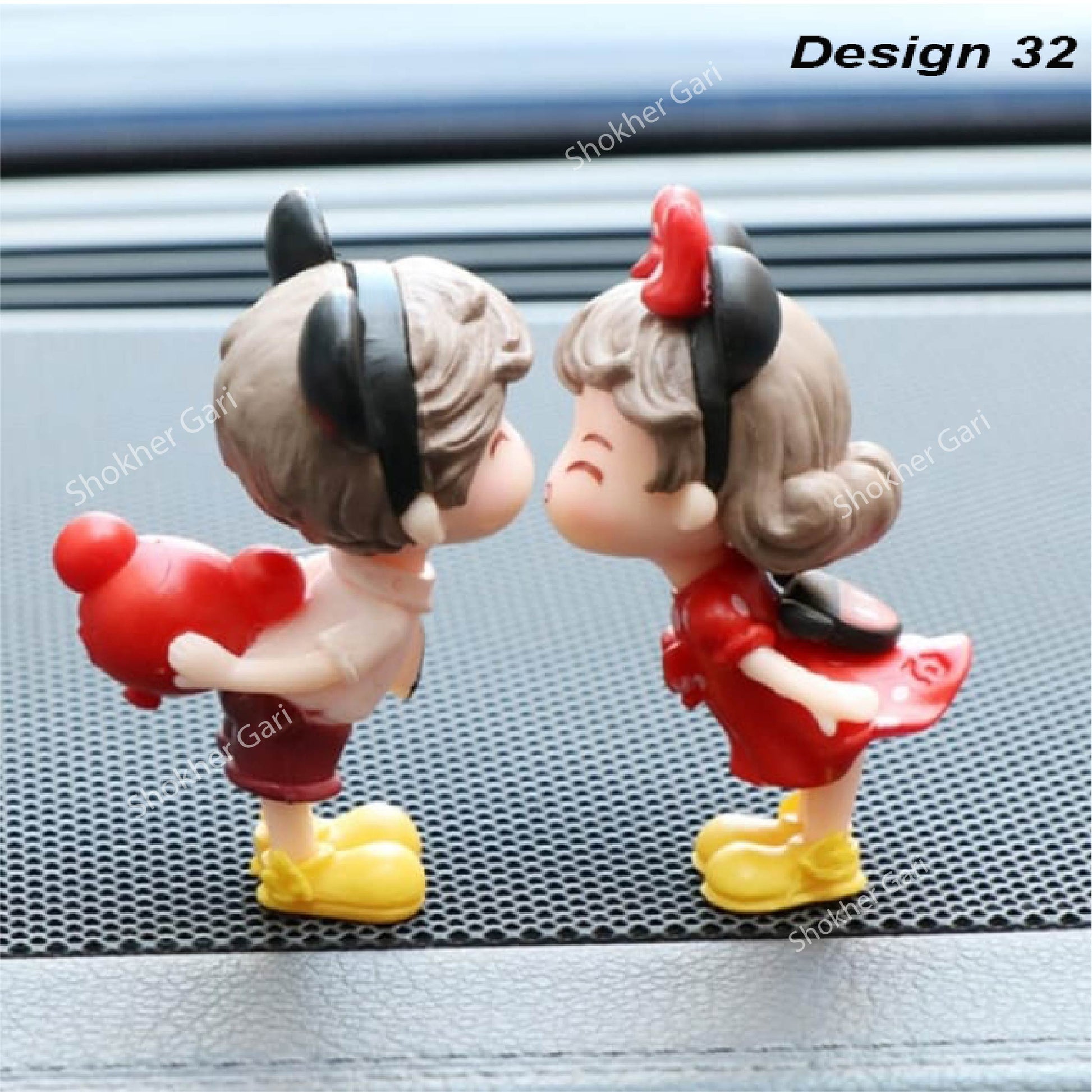 Car Dashboard Showpiece Cute Cartoon Couple Action Doll Balloon - 32 image