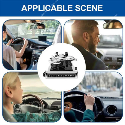 4 in 1 Airplane Shape, Car Air Freshener,  Phone Holder , Parking License Plate Safety image 4