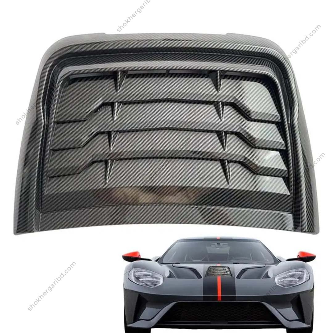 Car Bonnet Hood Fake Air Vent Modification Carbon Fiber Style image 1