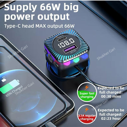 KSC-1069 Bluetooth FM Transmitter Car Charger image 3