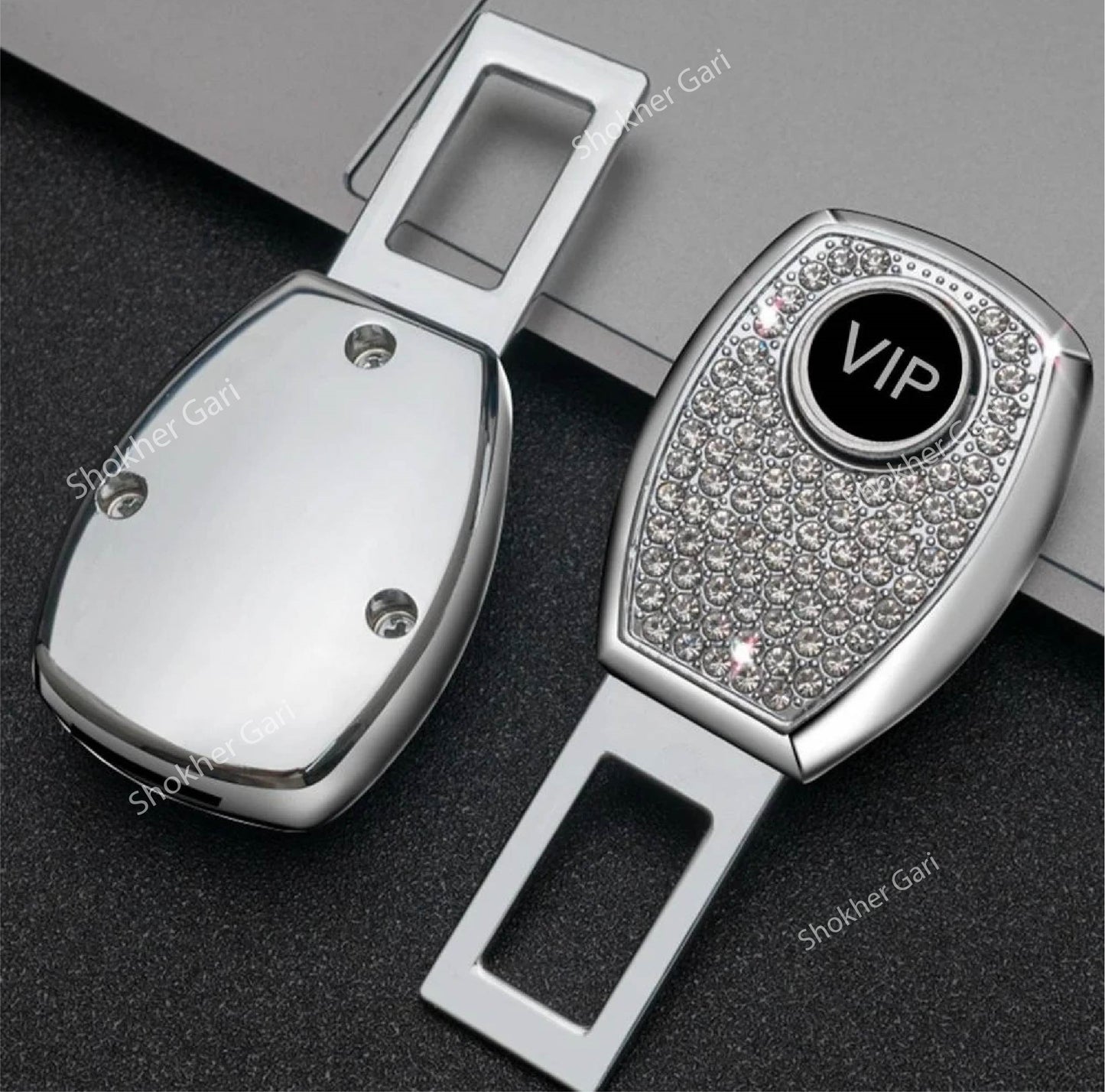 1 Pcs Vip Stone Car  2in 1 Buckle for seat belt image 1