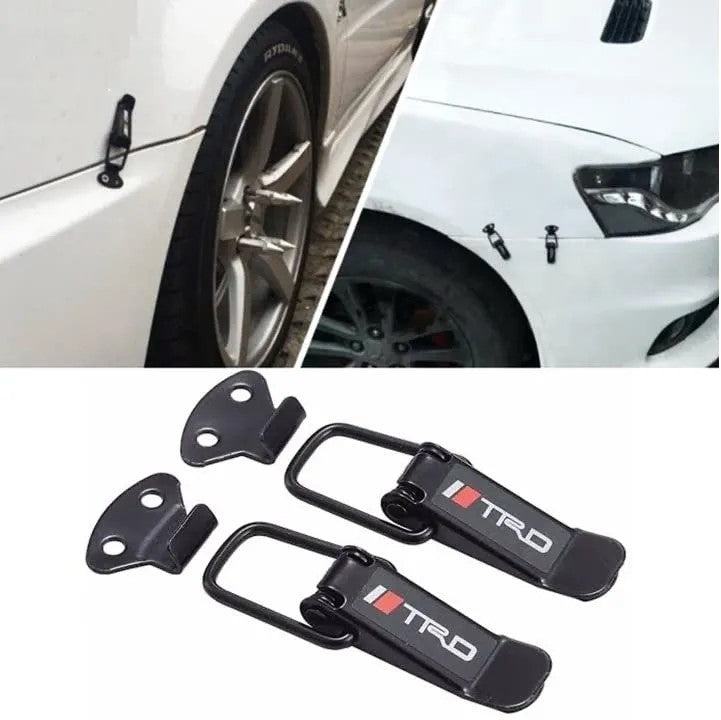TRD Quick-Release Security Hook Clips-TRD Bumper Lock Kit for Unmatched Security- 2pieces set - Black image