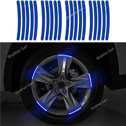 Colorful Car Wheel Reflective Sticker 20Pieces set image 3