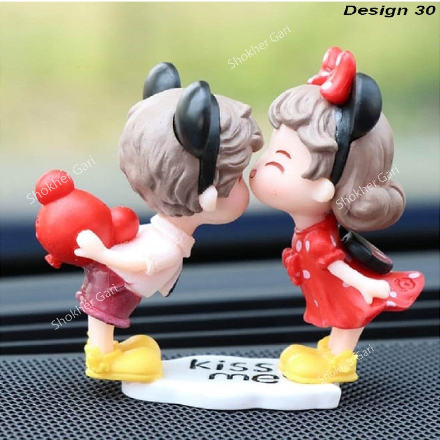 Car Dashboard Showpiece Cute Cartoon Couple Action Doll Balloon - 30 image