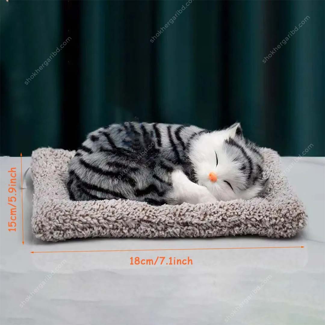 Sleeping Cute Cat for Car Dashboard image 2