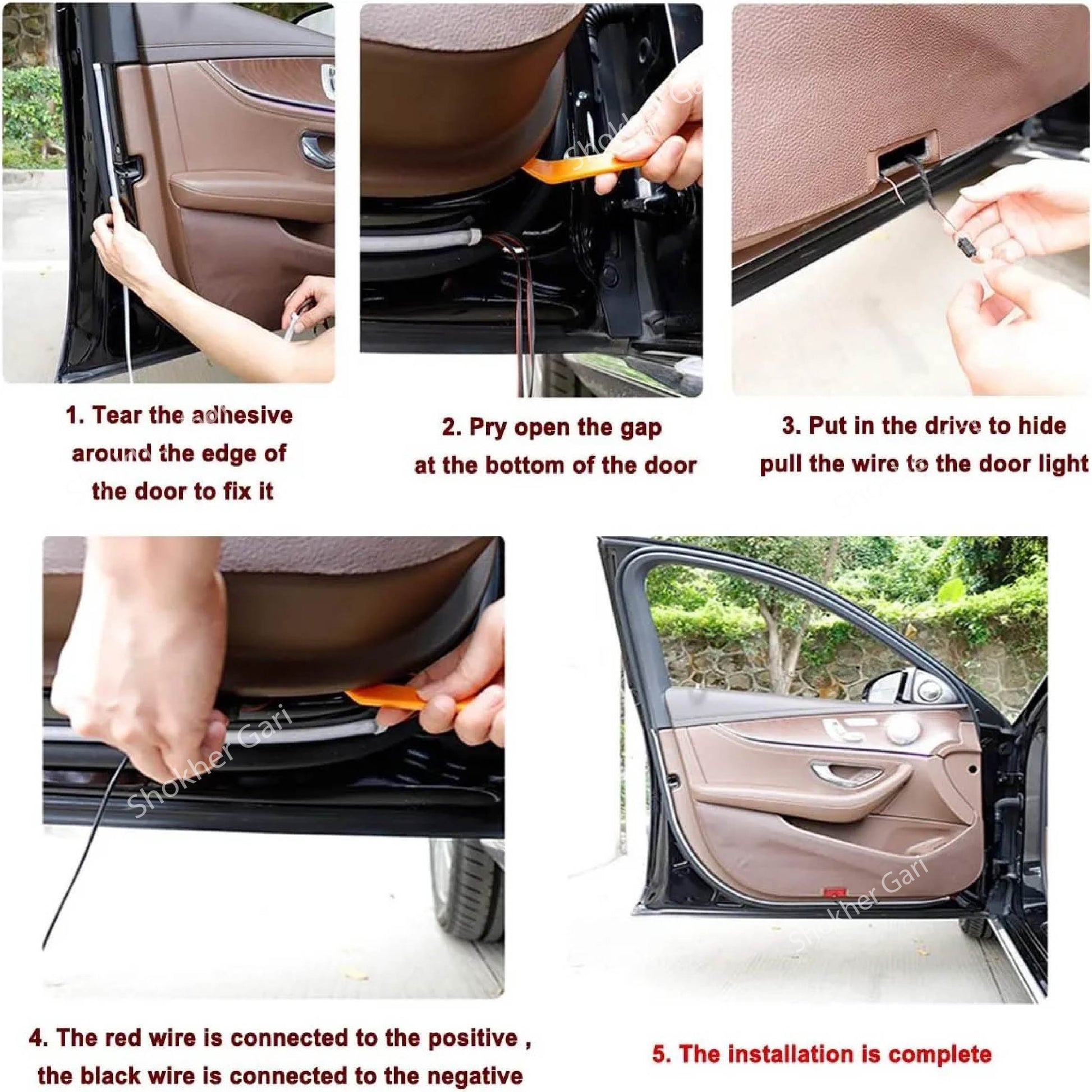 Premium LED Strip Lights for Car Doors-2pcs image 2