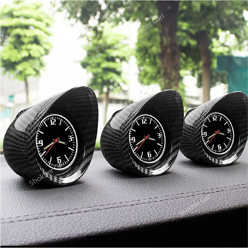 Carbon Fiber Clock for Car Dashboard image 3