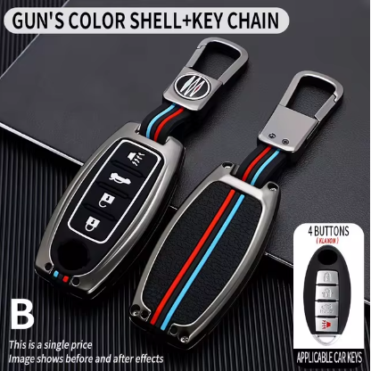 M/Y Zinc Alloy Key Cover Protection Metal Remote Cover For Toyota , Honda, Nissan, Mitsubishi,Hyundai, MG ,BMW Strong Key Cover - X -Trail 4 image