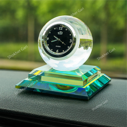 Crystal Clock Perfume with Secure Grip- Blue Colour image 0