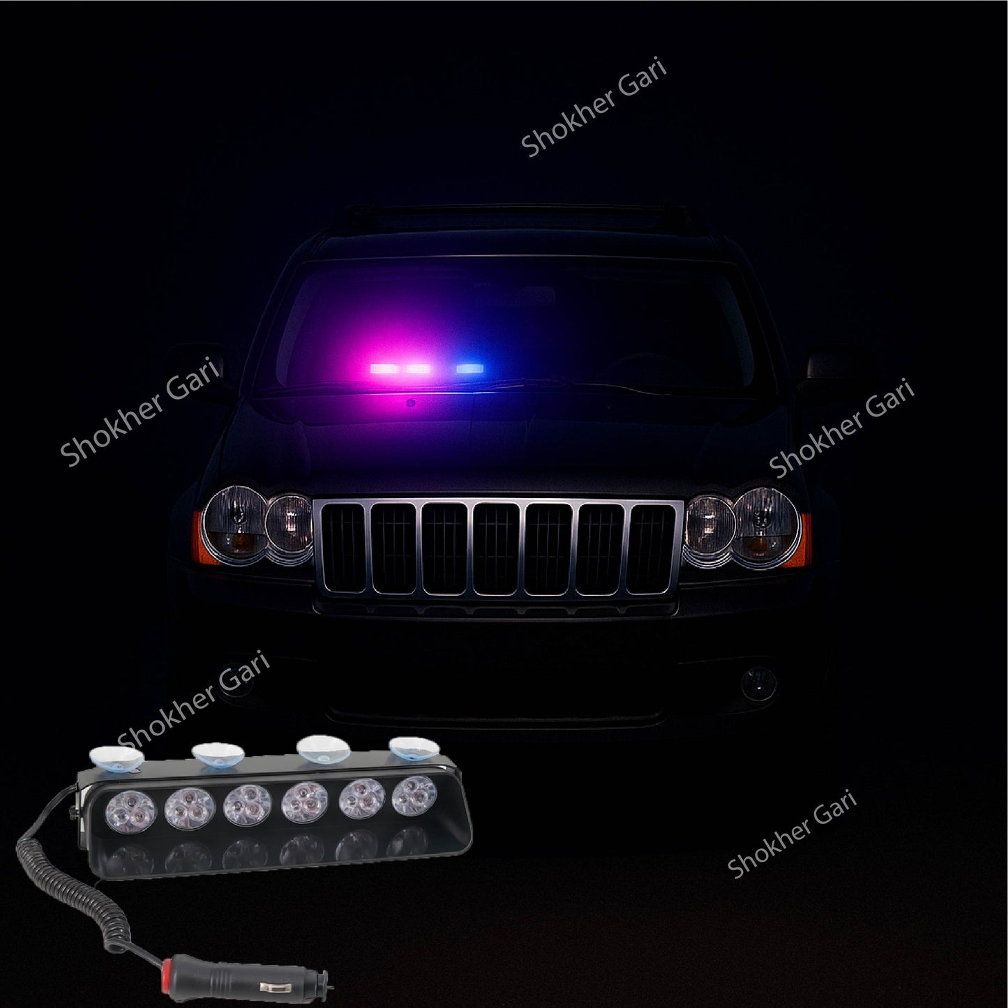 LED police car lights- Emergency vehicle lighting-6 bulbs image 0