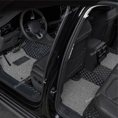 M/Y/P  High Quality Non Slip 7D Car Floor Mats -Artificial Leather 7D Floor Mats - Large image