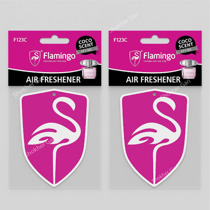 Flamingo Hanging Air Freshener 2pcs image 1
