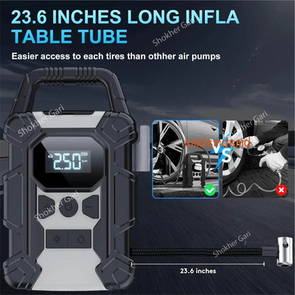 Digital Tire Inflator - Portable Air Compressor image 1