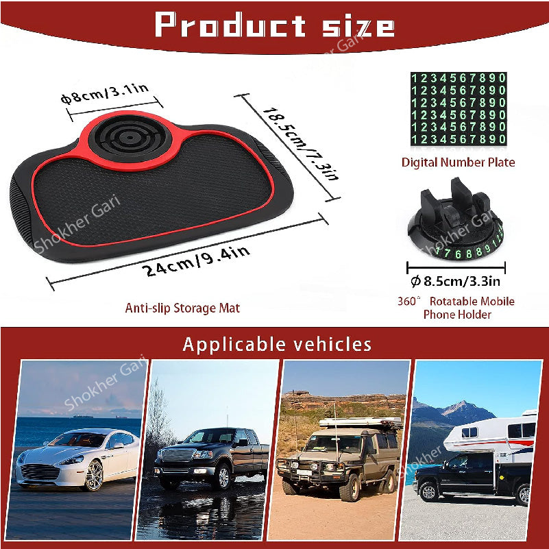 Multifunctional 3 in 1 Mobile Mat - 3in 1 Anti Slip Mobile Mat image 11