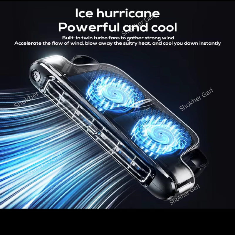 1 Pcs Intelligent 3-Speed Adjustable Interior Rear Headrest Cooling Fan image 2