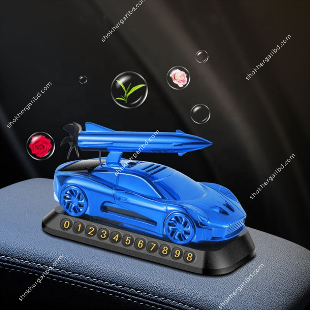 Car Rocket Style Solar perfume with Mobile Number image 4