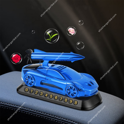 Car Rocket Style Solar perfume with Mobile Number image 4