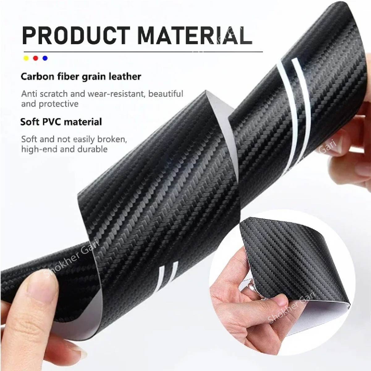 Carbon Fiber Car Door Sill Sticker Protector 4pcs Set (Copy) image 9