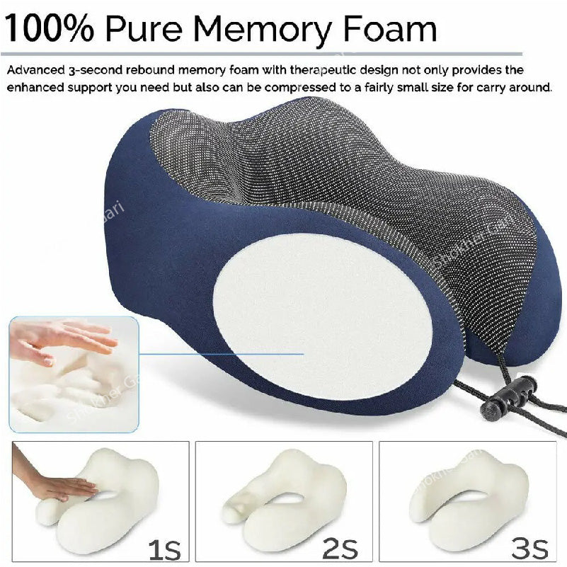 Memory Foam Travel Neck Pillow 1 Piece image 1