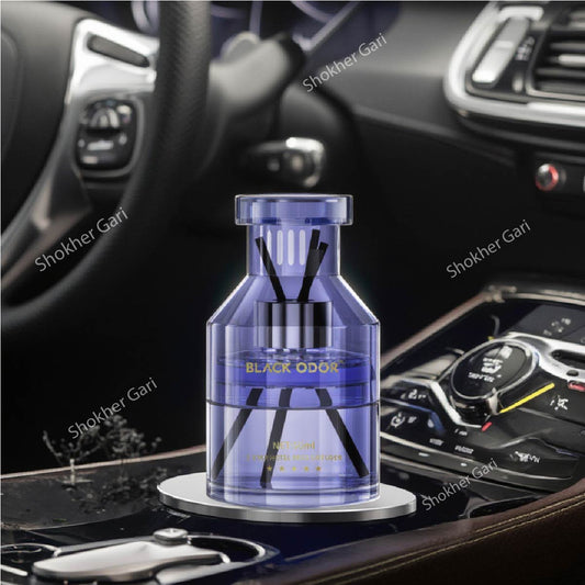 Car Modern Luxury Solid Glass Air Freshener Black Oud Perfume image 0