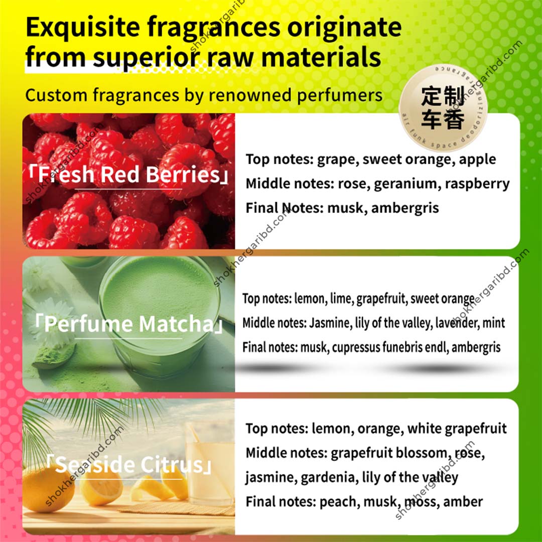 Cars Fruity Aroma Natural Plant  120g Long-lasting  Car Perfume Air Freshener image 5