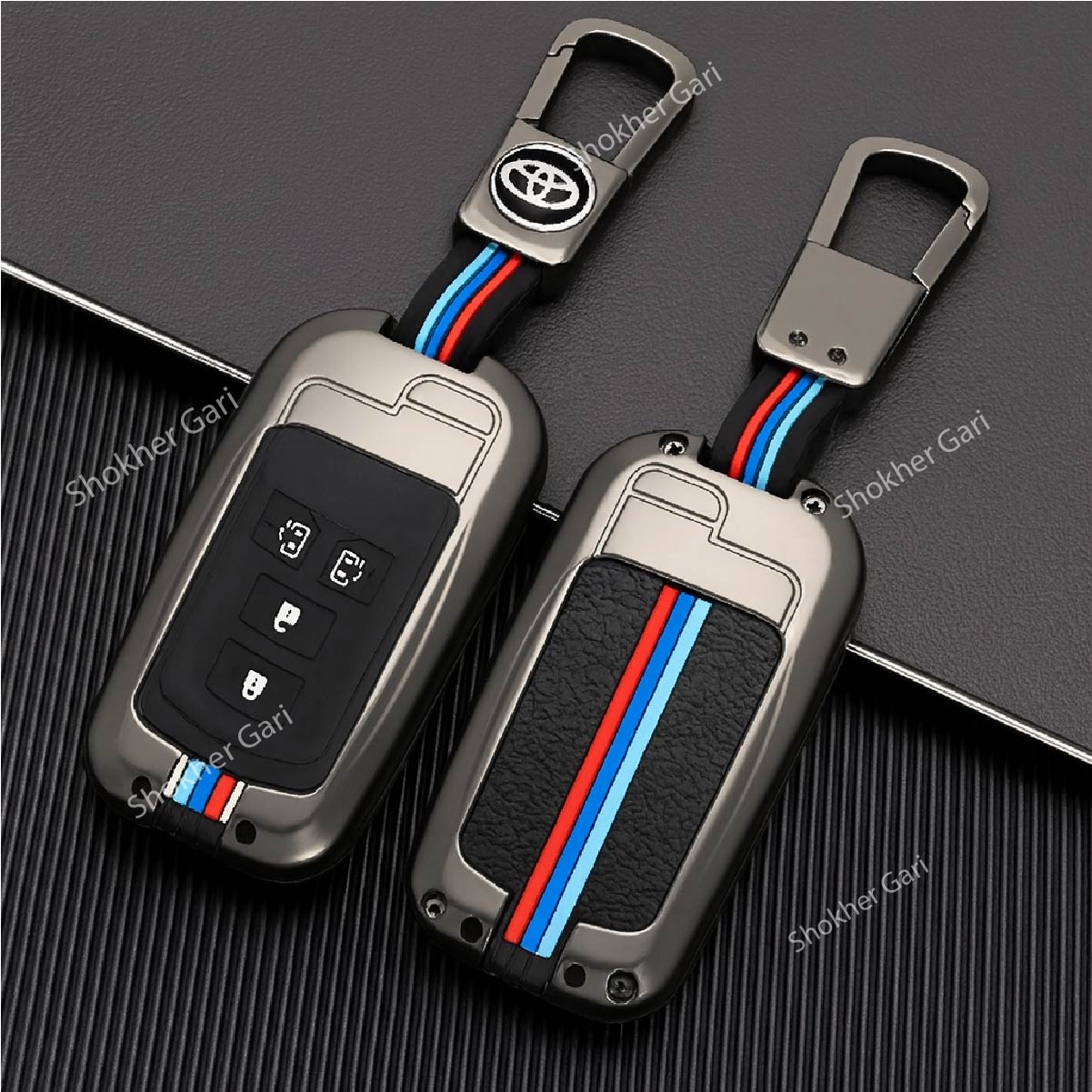 M/Y Zinc Alloy Key Cover Protection Metal Remote Cover For Toyota , Honda, Nissan, Mitsubishi,Hyundai, MG ,BMW Strong Key Cover - Esquire image