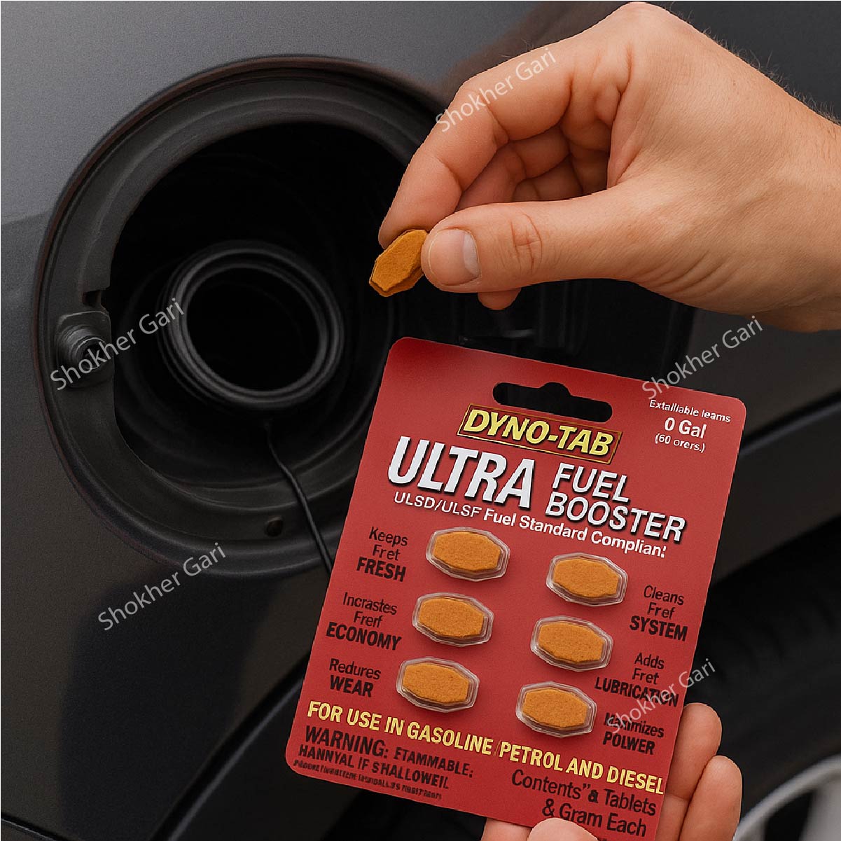 USA Dyno-Tab Ultra Fuel Booster MINI 6-TAB CARD image 0