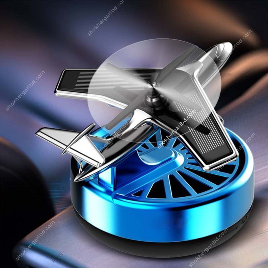 Car Coxpei Air Craft Solar Air Freshener - Blue image