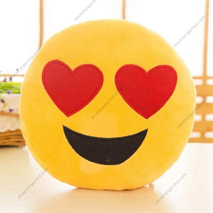 Emoji Pillow Round Smiley Face Pillow image 2
