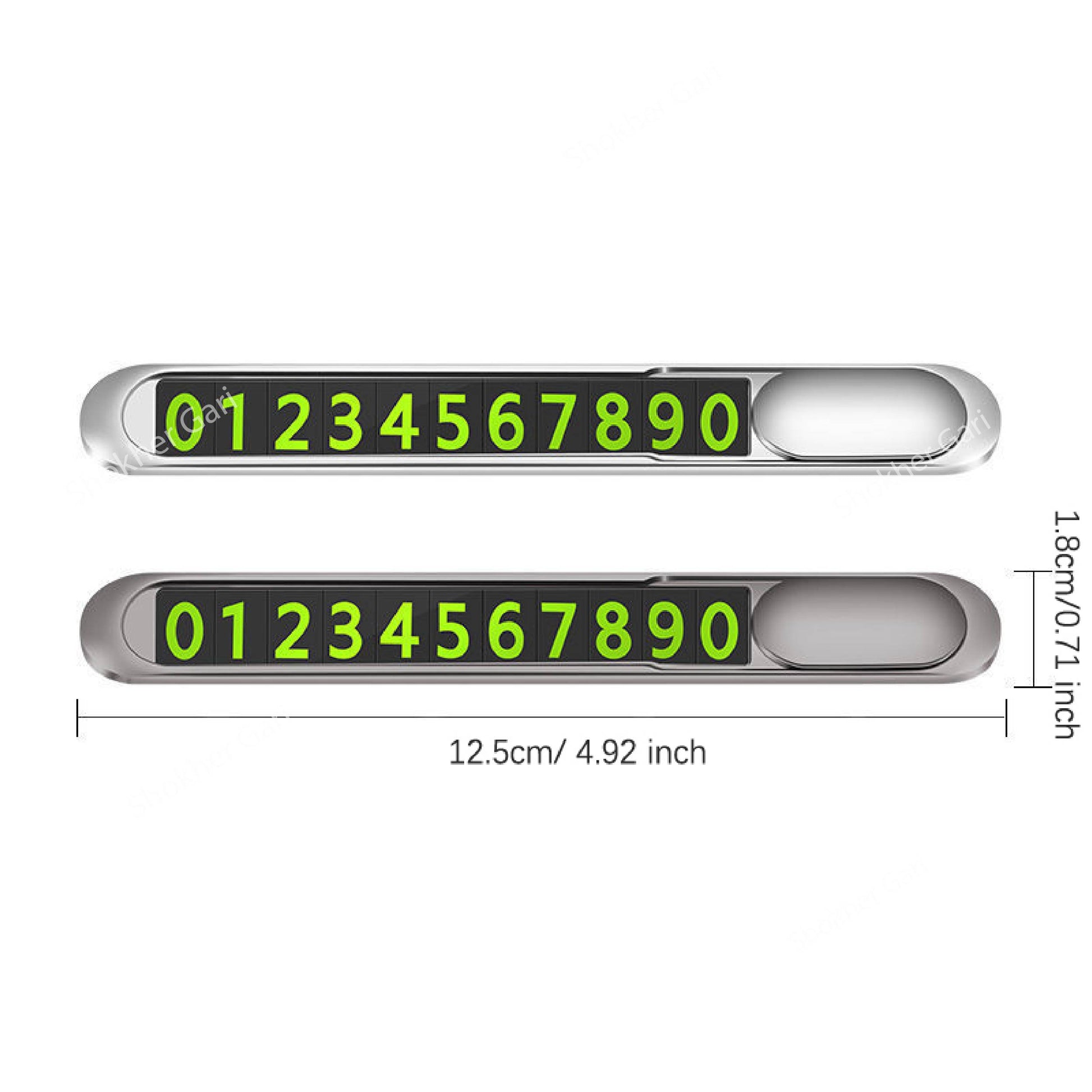 Luminous Car Temporary Parking Card Car Sticker Hidden Car Auto Phone Number Card Plate Car image 5