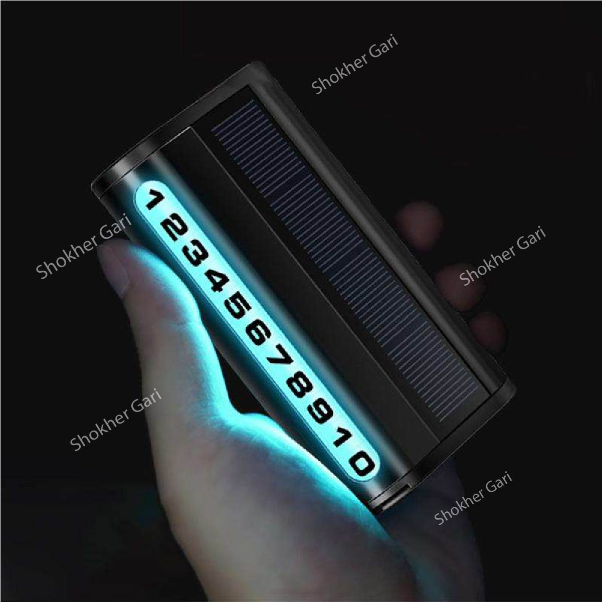 1pcs Solar Powered LED Mobile Temporary Number image 2