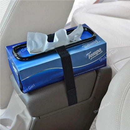 Car Sun Visor Tissue Box Holder- Seat Back Plastic Tissue Box Holder image 3
